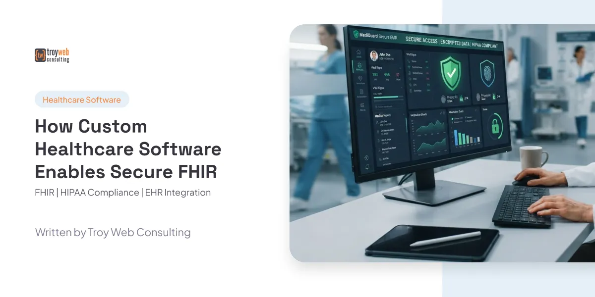 How Custom Healthcare Software Enables Secure FHIR